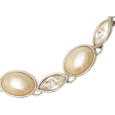 ysl bracelet silver|ysl pearl necklace.